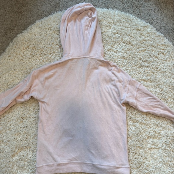 Volcom Womens Hooded Drawcord Long Sleeve Pockets Full Zip Jacket Cream Small - Picture 3 of 7